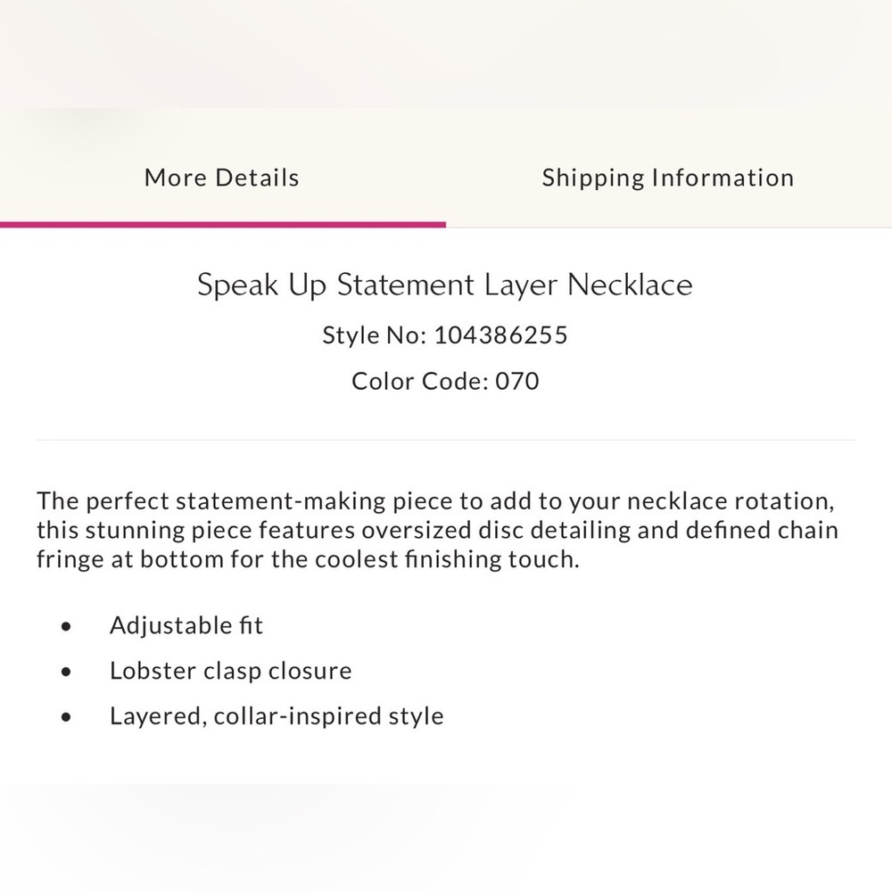 Free People Speak Up Statement necklace Gold Tone NWT $68 - Picture 4 of 7
